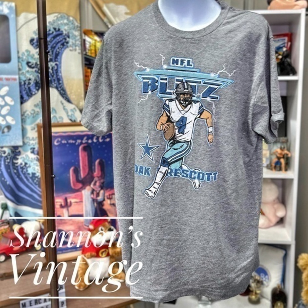 Homage NFL Blitz Dak Prescott sz medium tee A22